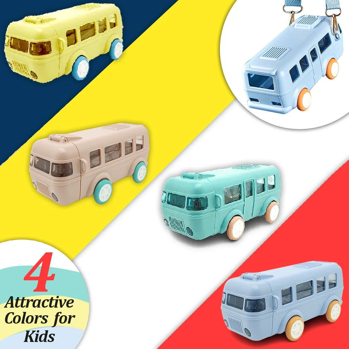 BUS WATER BOTTLE YELLOW