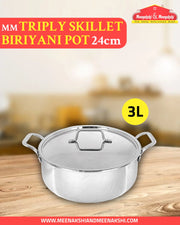 MM Triply Skillet Briyani Pot 24cm MM2311