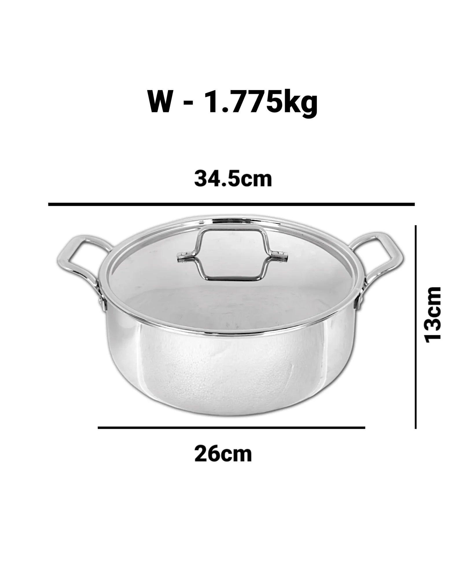 MM Triply Skillet Briyani Pot 24cm MM2311