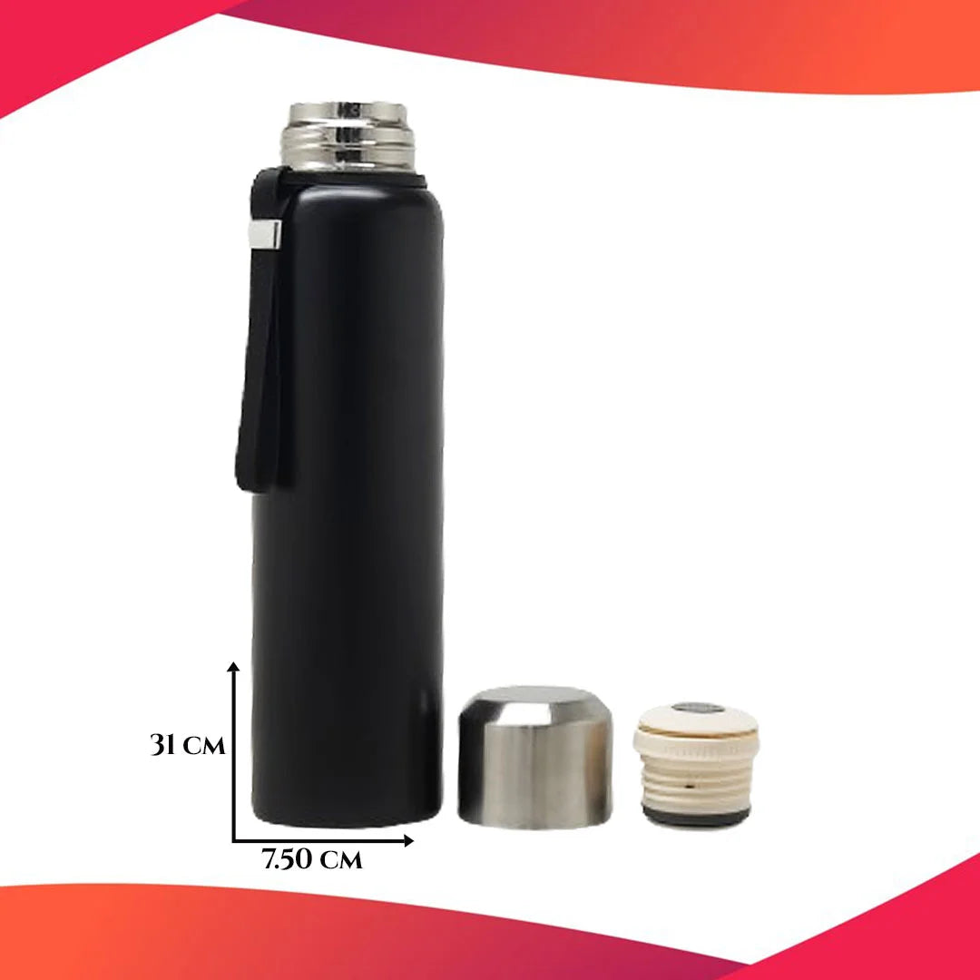Double Wall Vaccum Bottle Black 1000 ML MM663