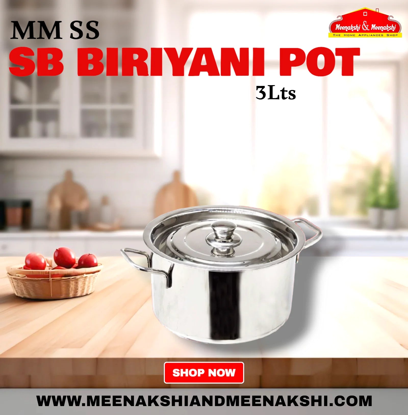 MM SS SB BIRIYANI POT 3LTS TPP9