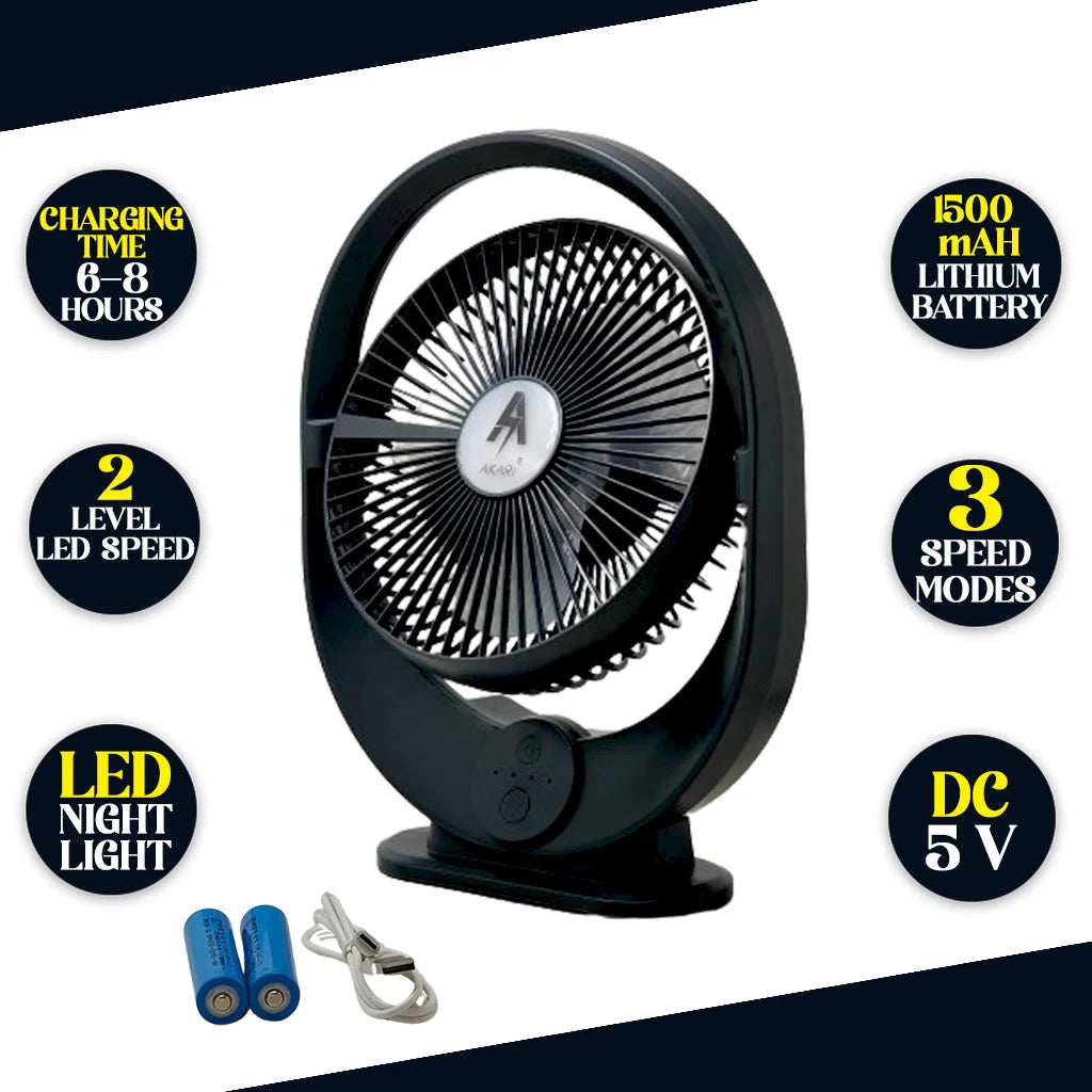 AKARI AK 805 Rechargeable Mini Fan