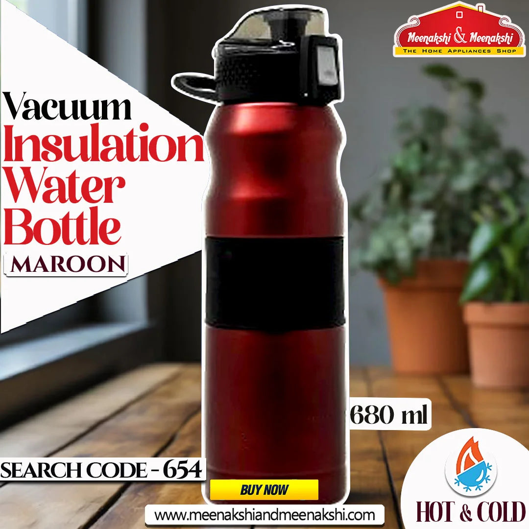 Vacuum Insulation Bottle Maroon 680 ml MM654