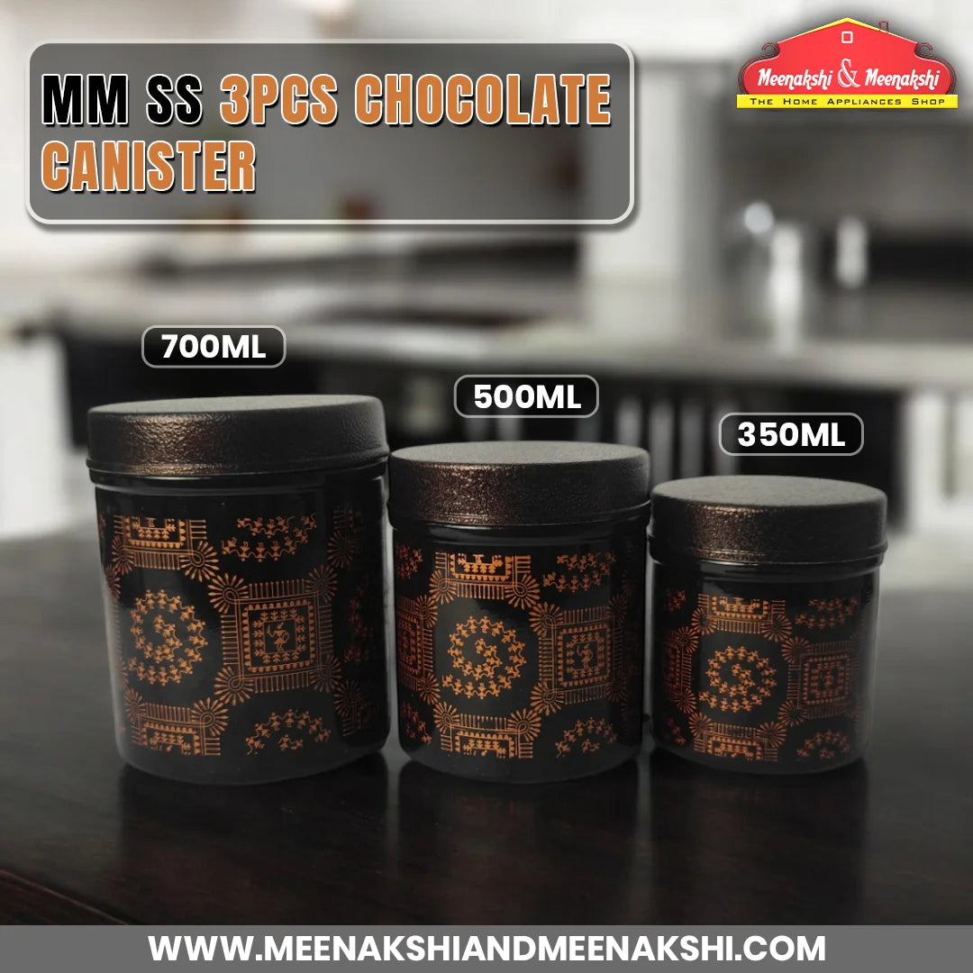 MM SS 3PCS Chocolate Canister MM3046