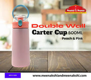 Double Wall Carter Cup Peach & Pink 500ml MM103