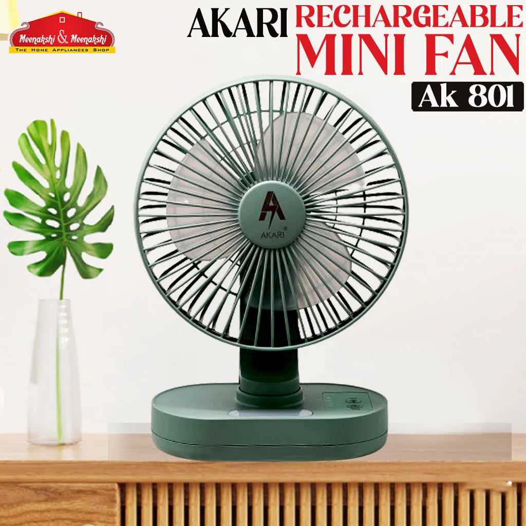 AKARI AK 801 Rechargeable Mini Fan