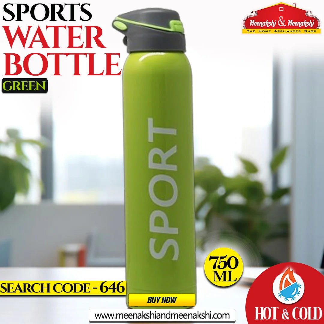 Sports Water Bottle Green 750 ml MM646