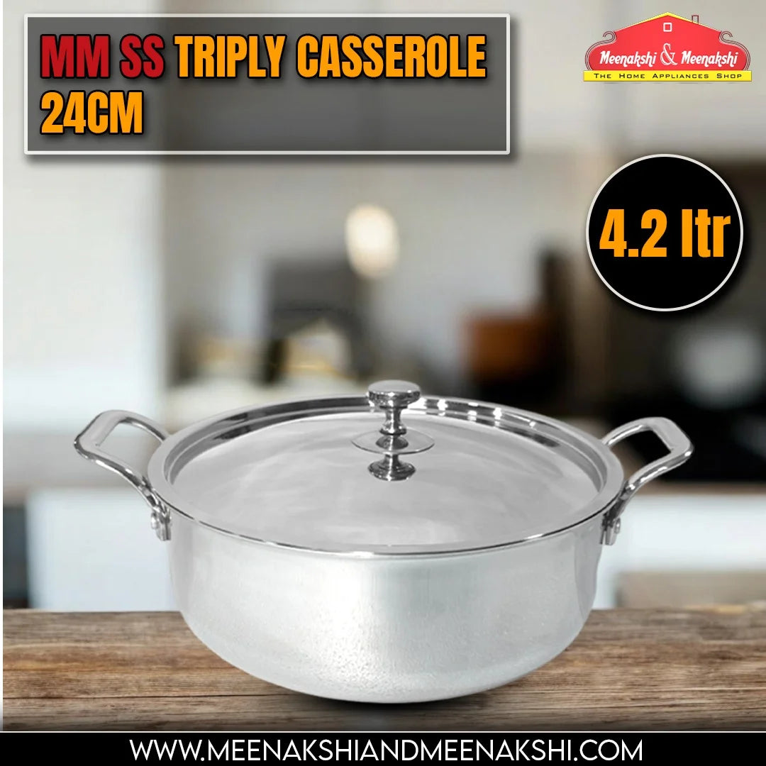 MM SS Triply Casserole 24cm/4.2L MM3129