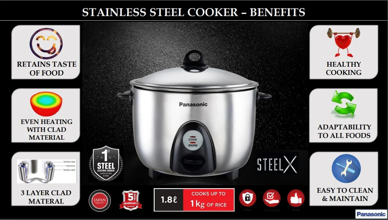 Panasonic SS Electric Rice Cooker SR-G18