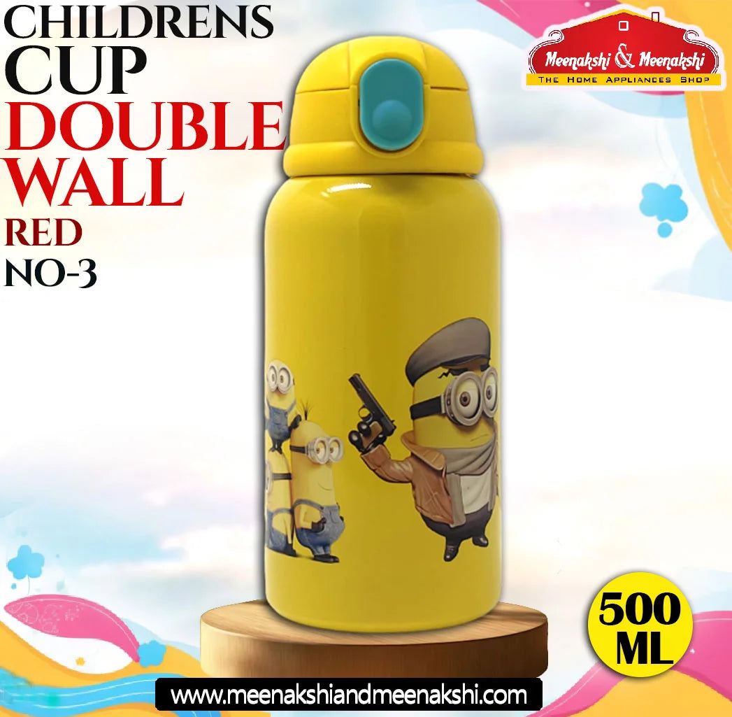 CHILDRENS CUP DOUBLE WALL YELLOW NO-3 500 ml MM1022