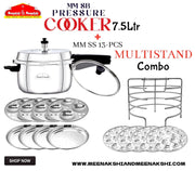 MM SB Pressure Cooker 7.5L + MM SS 13Pcs Multi Idly Stand Combo