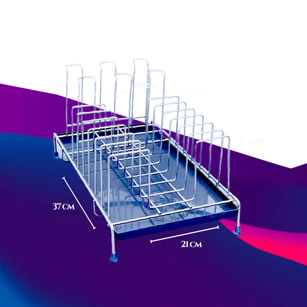 MM SS PORTABLE PLATE RACK SQUARE WITH DRAIN MM403