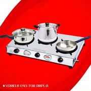 MM SS 3 BURNER TRIPLE COOK GAS STOVE TPP6