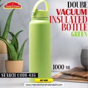 Double Wall Vacuum Bottle Green 1000ml MM635