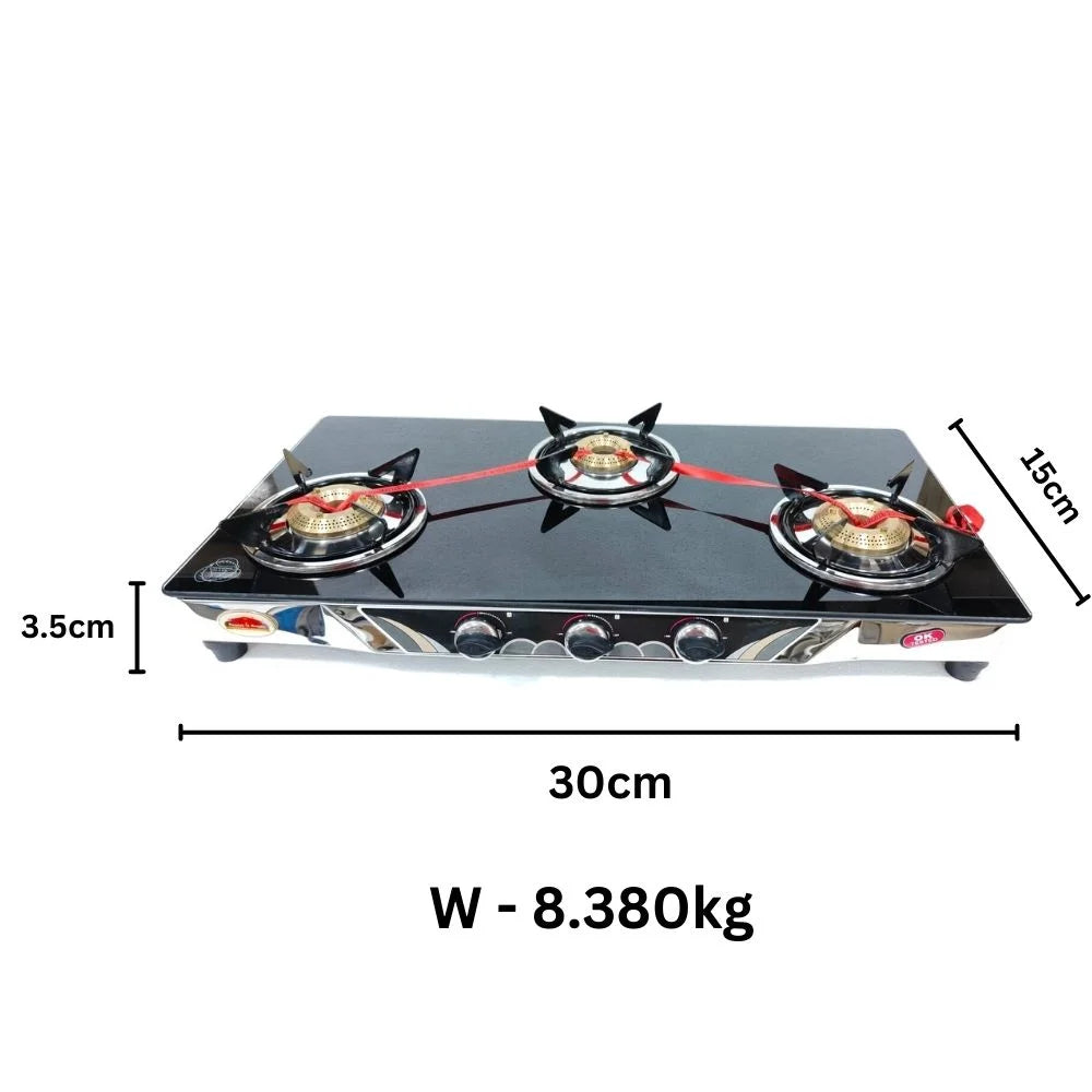 MM GT 3B Gas Stove Black LJJ