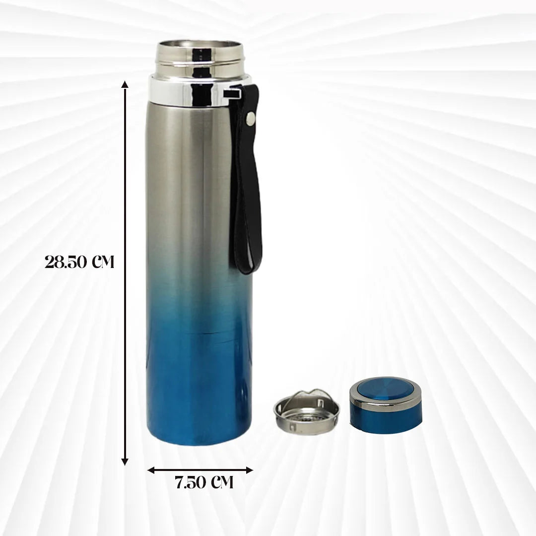 Insulated Vacuum Flask 900 ml Silver & Blue MM727