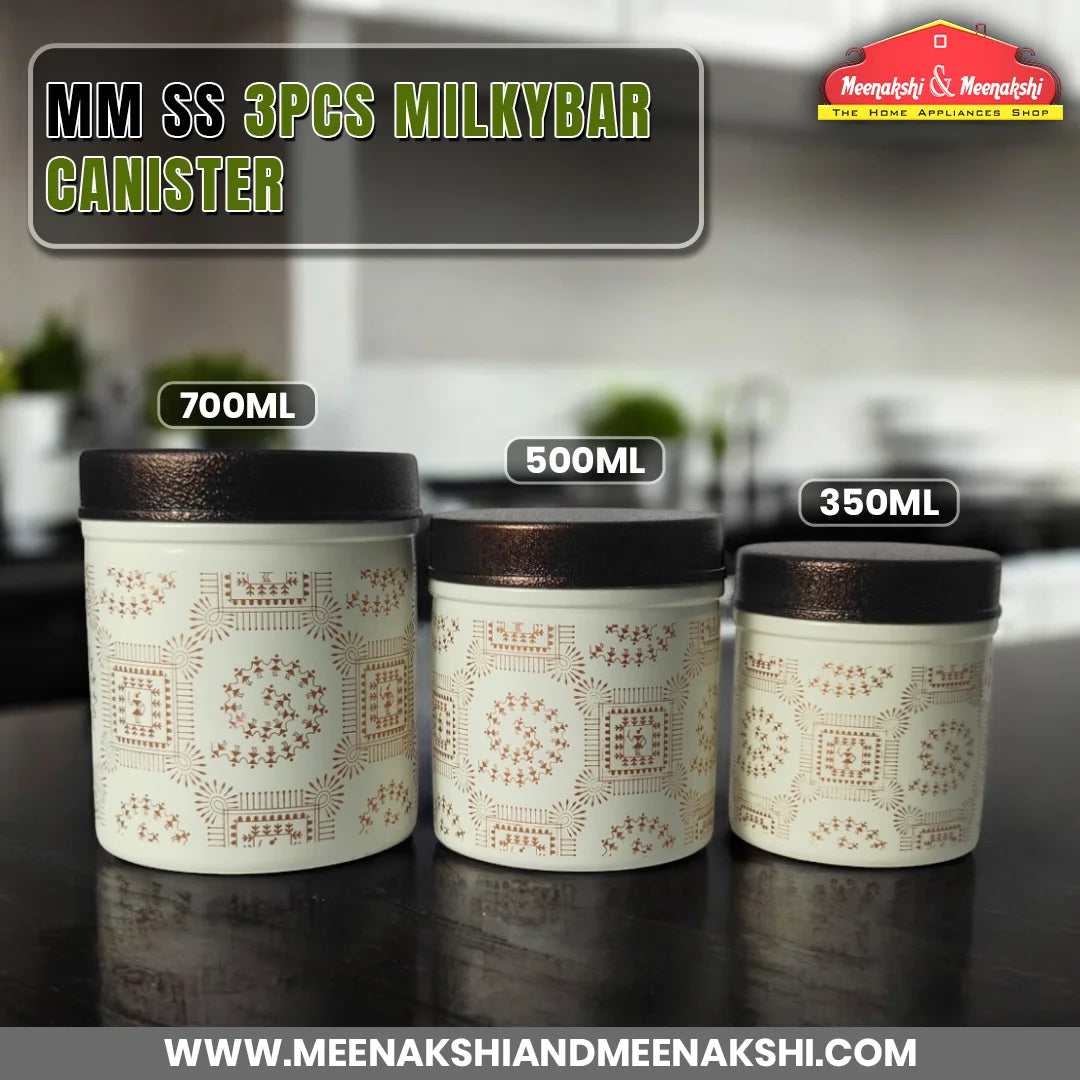 MM SS 3PCS Milkybar Canister MM3045