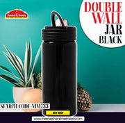 Double Wall Jar 400 ml Black MM733
