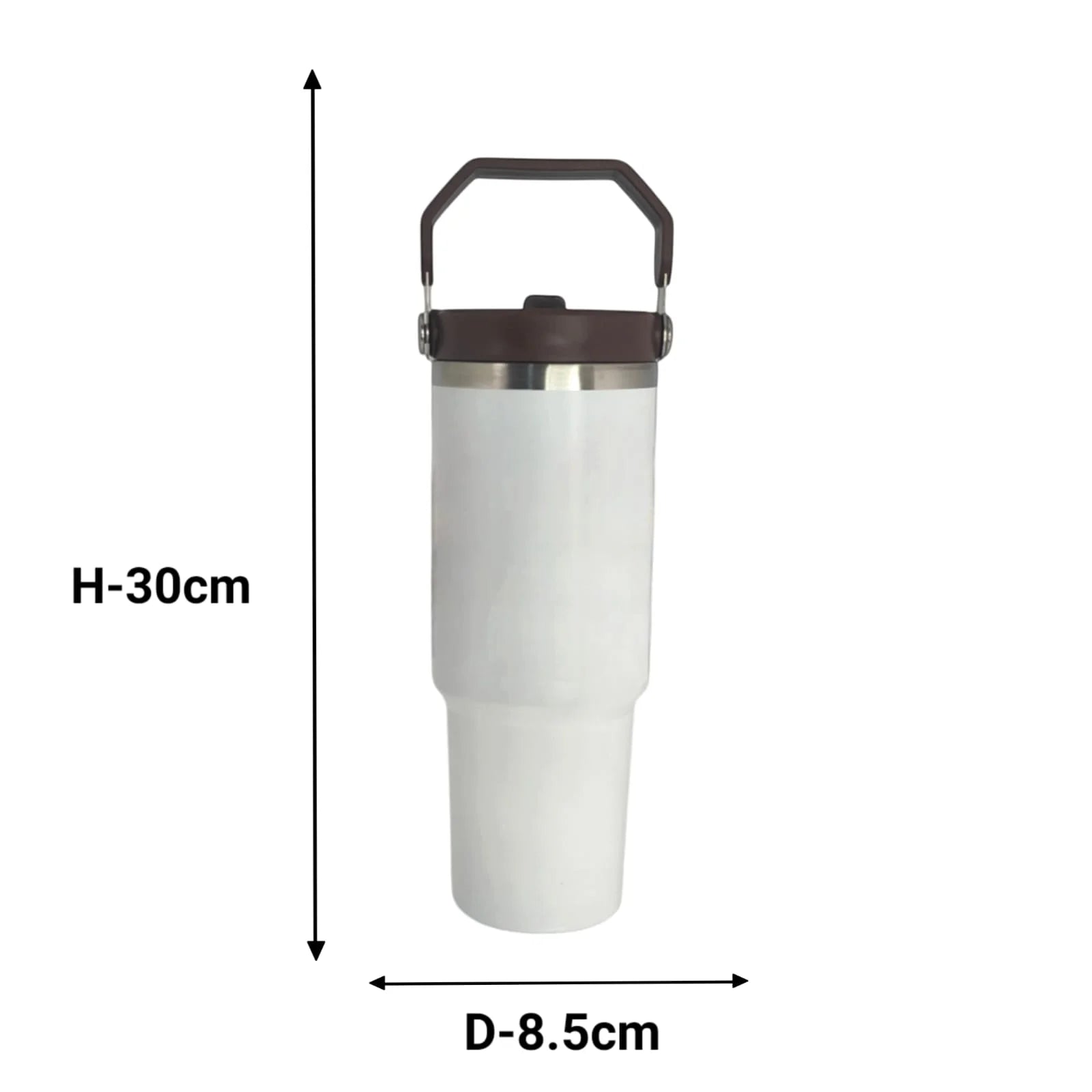 MM SS Vaccum Insulated Travel Mug White 900ml MM2077