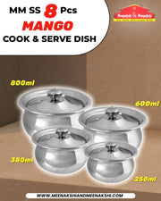 MM SS 8Pcs Mango Cook & Serve Dish MM2545
