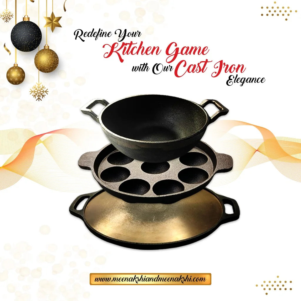 P6 - MM GS 3 Pc Cast Iron Cookware Set