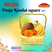 Brass Pooja Koodai square BIG