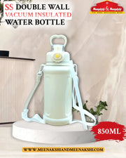 SS Double Wall Vacuum Insulated Water Bottle White MM1419