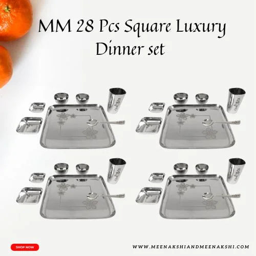 MM 28 Pcs Square Luxury Dinner set