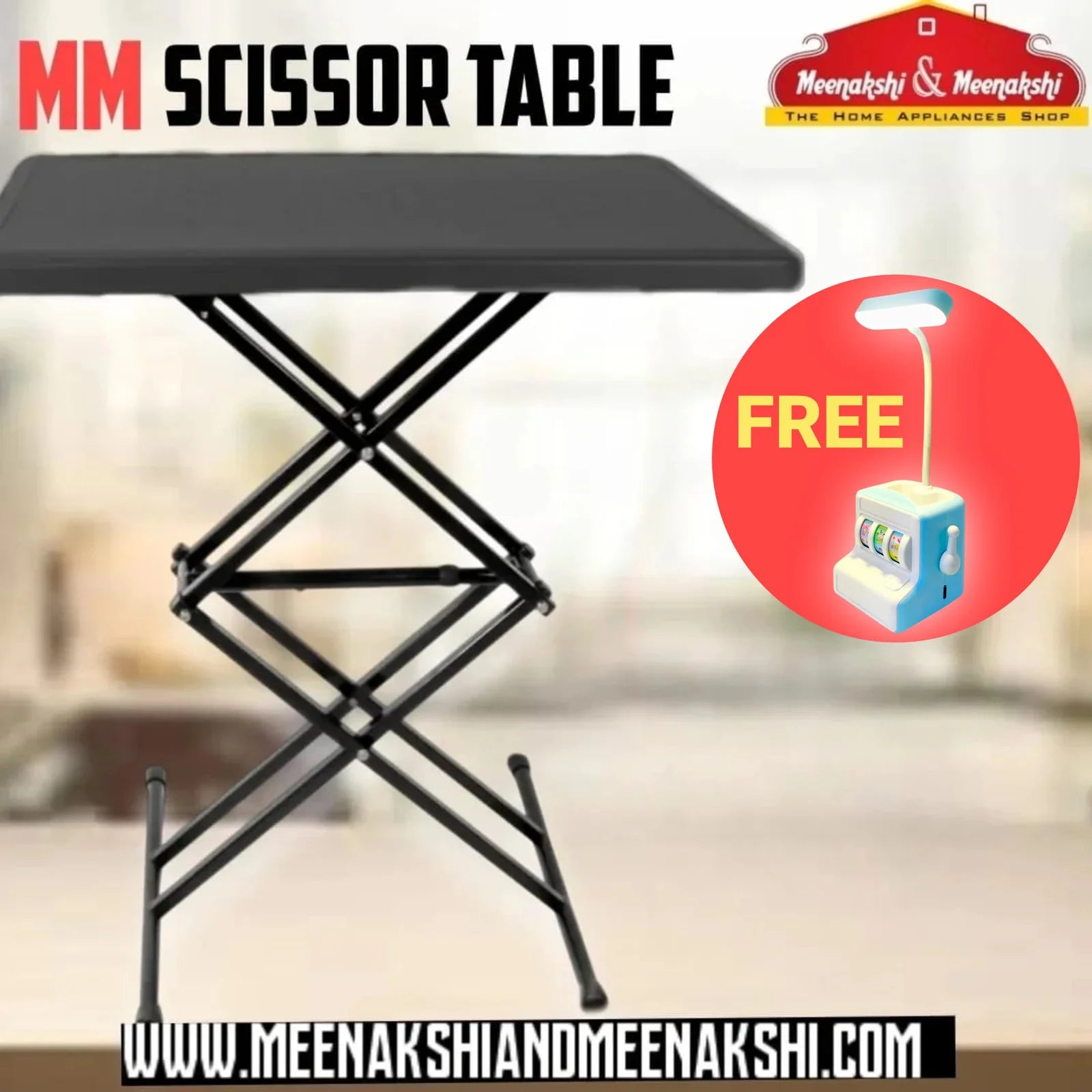 MM Scissor Table Black