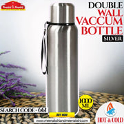 Double Wall Vaccum Bottle Silver 1000 ML MM661