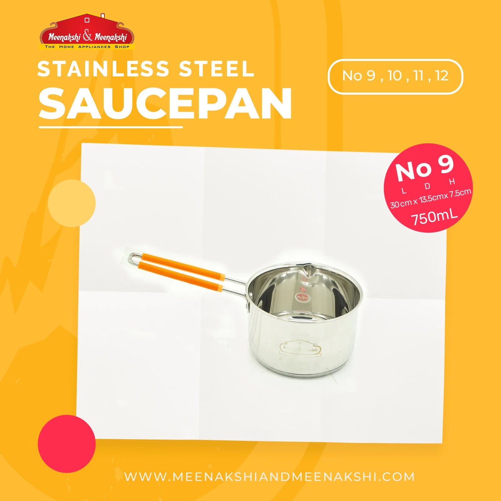 MM SS Sandwich Bottom Sauce Pan 9 to 12