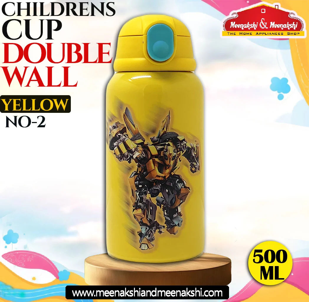 CHILDRENS CUP DOUBLE WALL YELLOW NO-2 500 ml MM1021