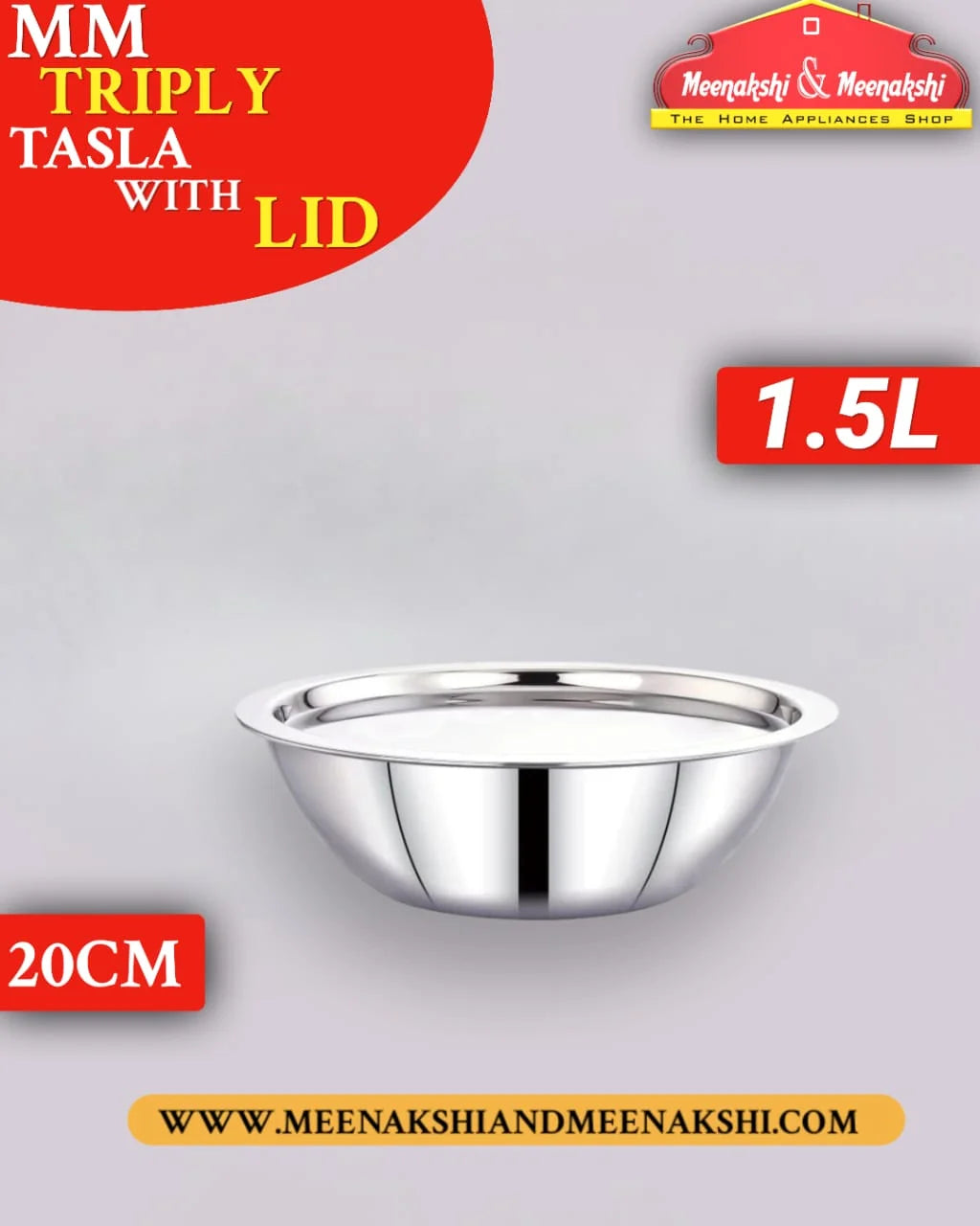 MM TRIPLY TASLA WITH LID MM1874