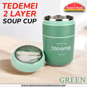 Tedemel 2 layer Soup Cup Green MM2668