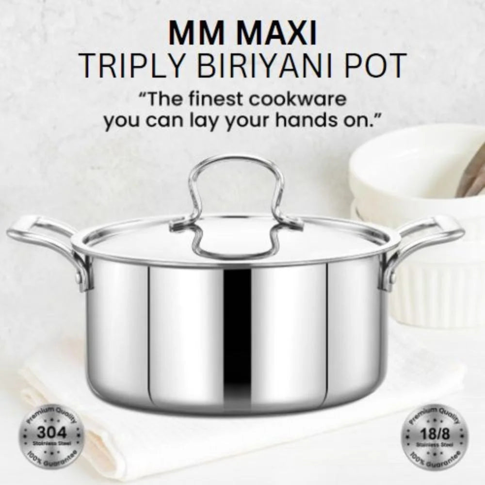 MM MAXI TRIPLY BIRIYANI POT 32CM
