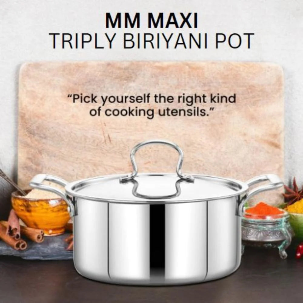 MM MAXI TRIPLY BIRIYANI POT 32CM