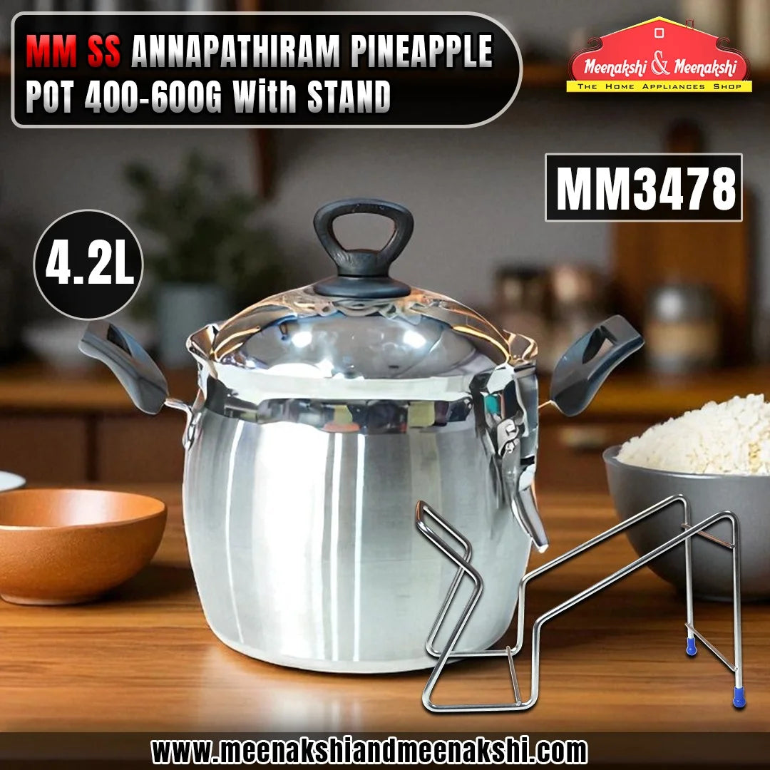 MM SS ANNAPATHIRAM PINEAPPLE POT 400-600G 4.2L With STAND MM3478