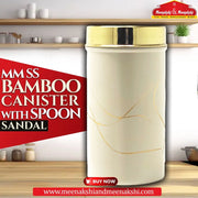 MM SS BAMBOO CANISTER WITH SPOON SANDAL 900ML MM1197