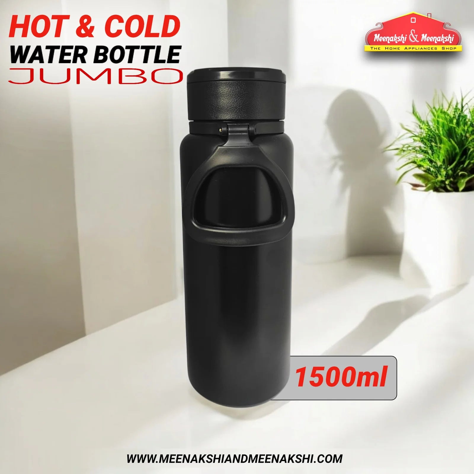 1500ml Hot & Cold WB Jumbo Black MM2633