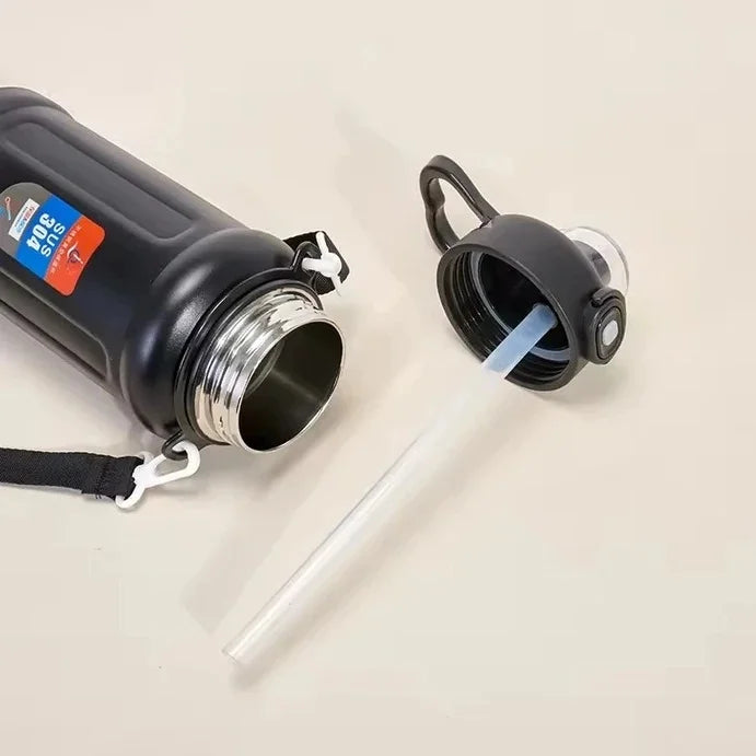 SS Double Wall Vacuum Insulated Water Bottle Hippie Blue MM1418