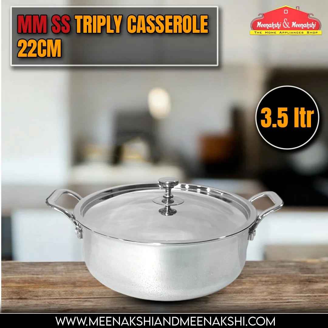 MM SS Triply Casserole 22cm/3.5L MM3128