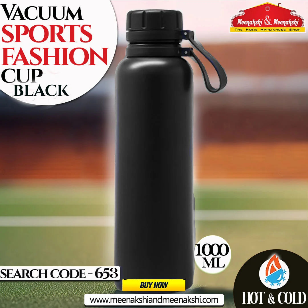 Vacuum Sports Fashion Cup Black 1000 ml MM653