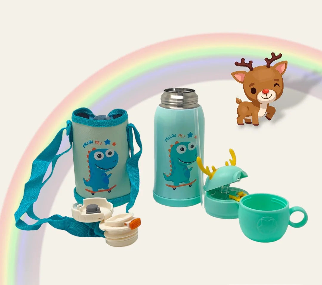 OH-DEE Hot & Cold Sipper Bottle Green - 650 ml MM1041