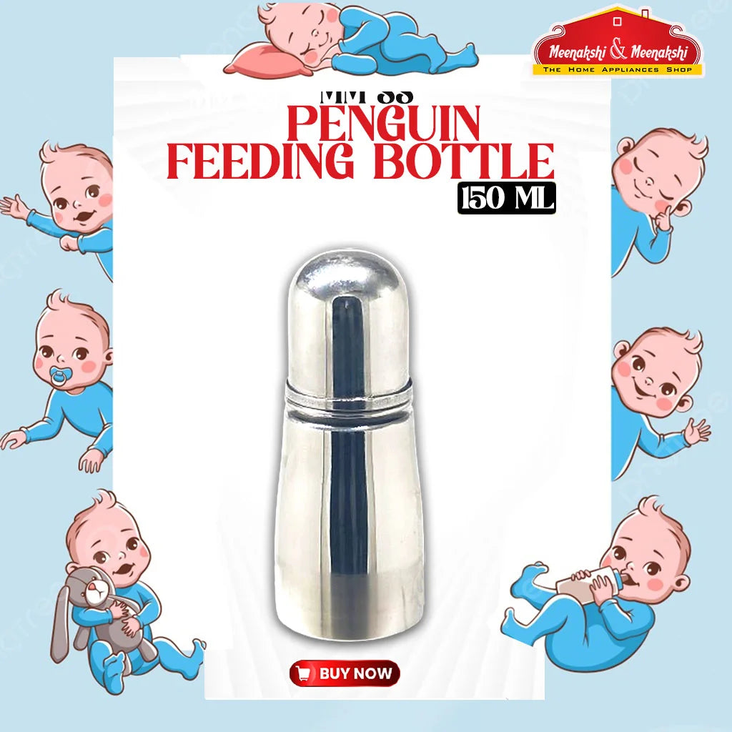 MM SS PENGUIN FEEDING BOTTLE 150ML MM491