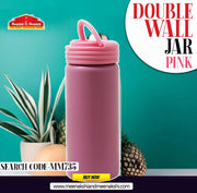 Double Wall Jar 400 ml Pink MM735