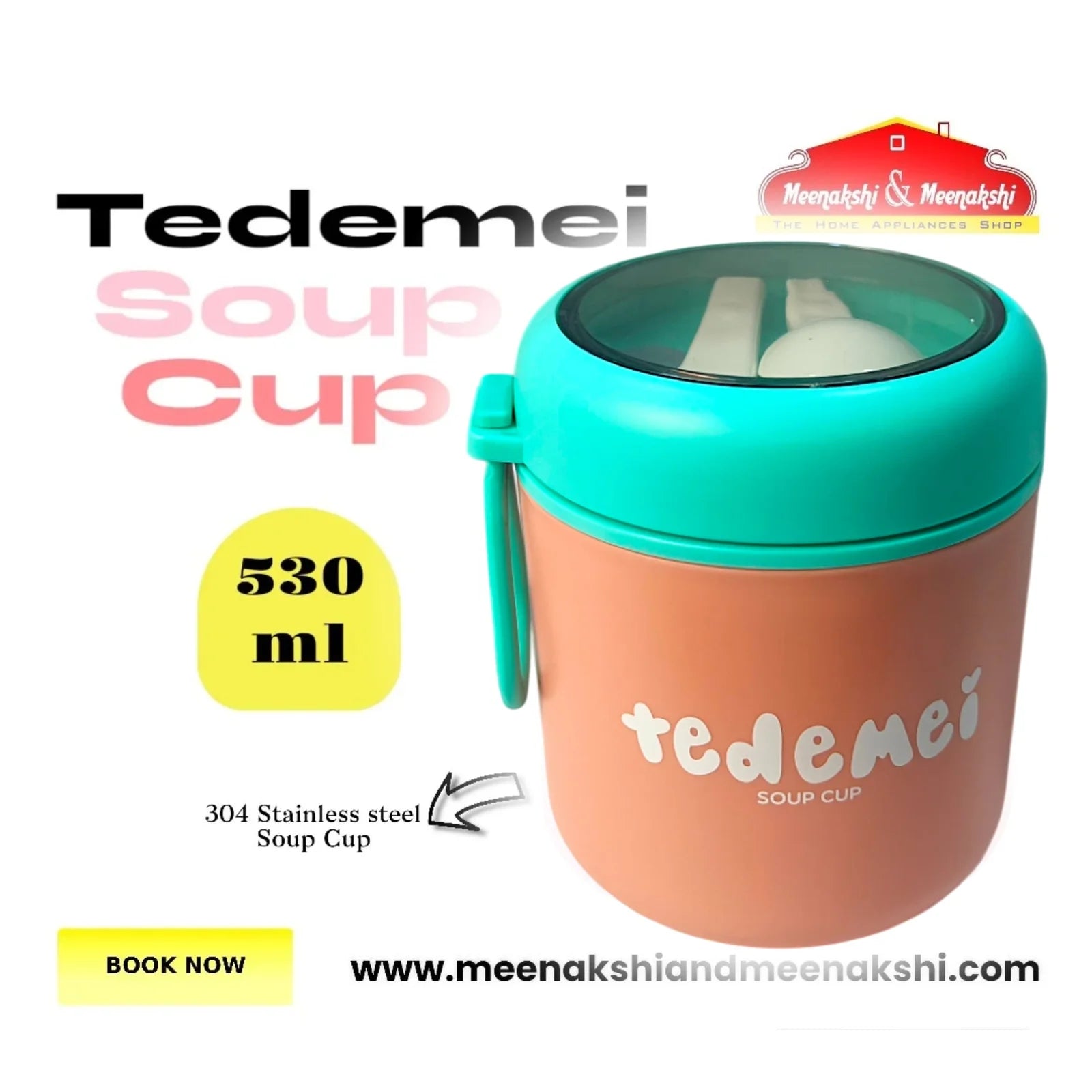 Tedemel Soup Cup Pink - 530 ml MM860