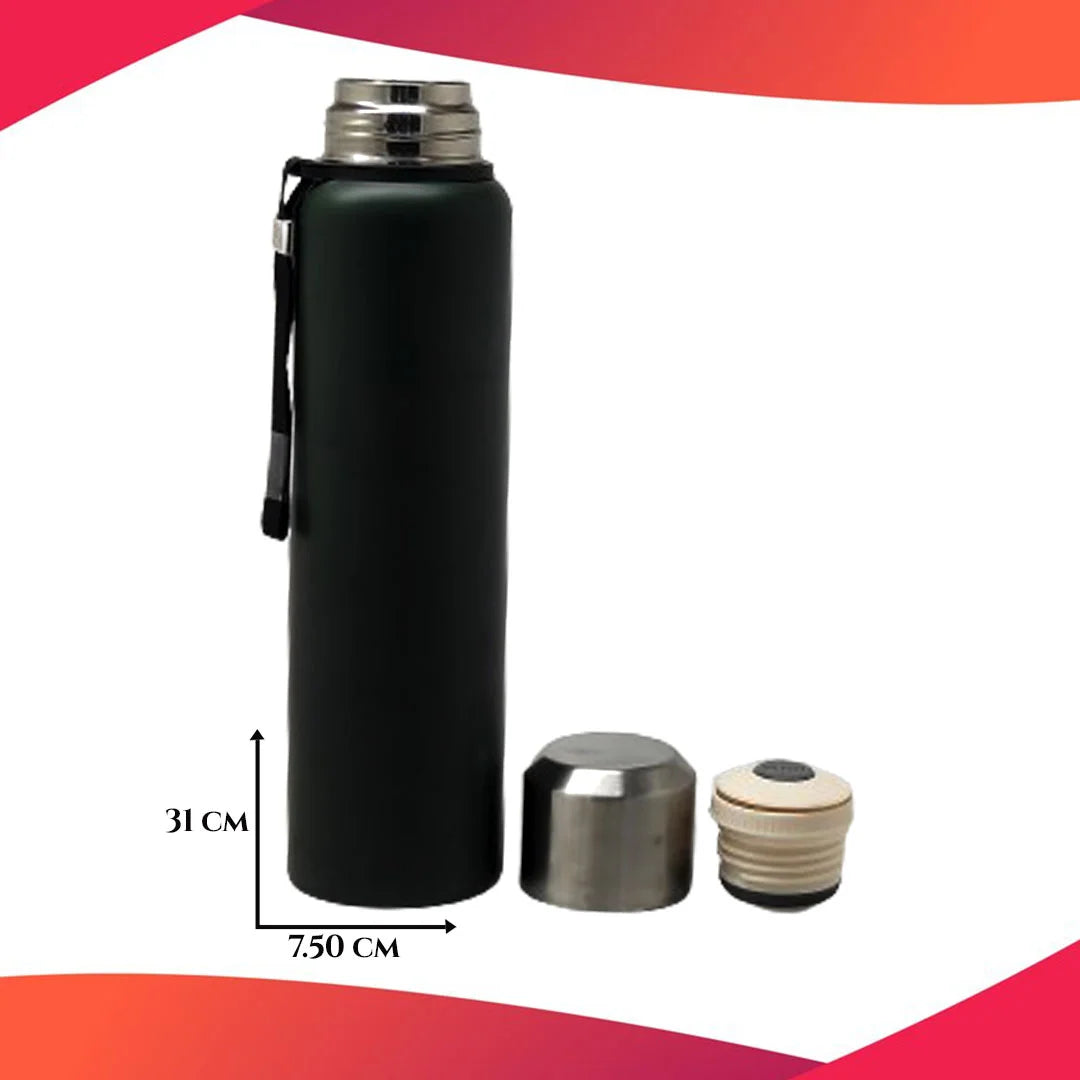Double Wall Vaccum Bottle Green 1000 ML MM664