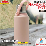 Handle Diamond Pot Pink 1000 mll MM665