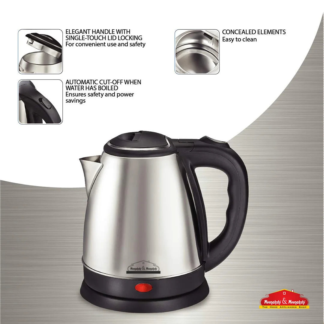 MM SS 1.5 L Electric Kettle Black