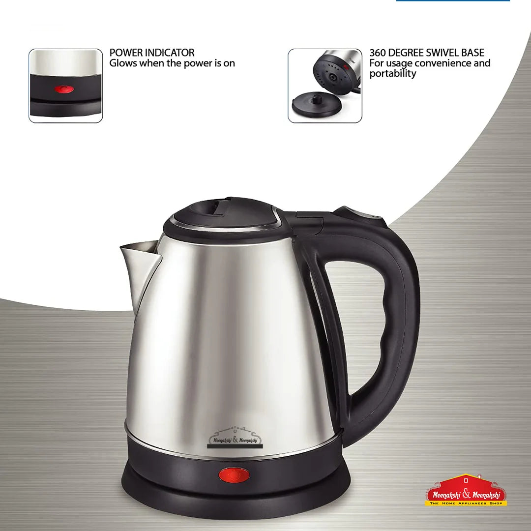 MM SS 1.5 L Electric Kettle Black